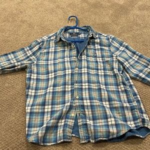 Vineyard Vines Blue Plaid Casual Button Down Shirt